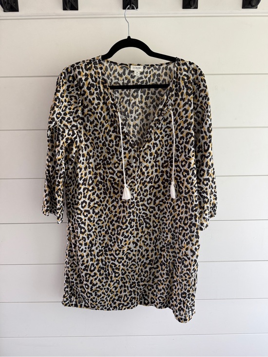 J. Crew Other - J.CREW Neutral Leopard Print Top in Black, Tan, Cream